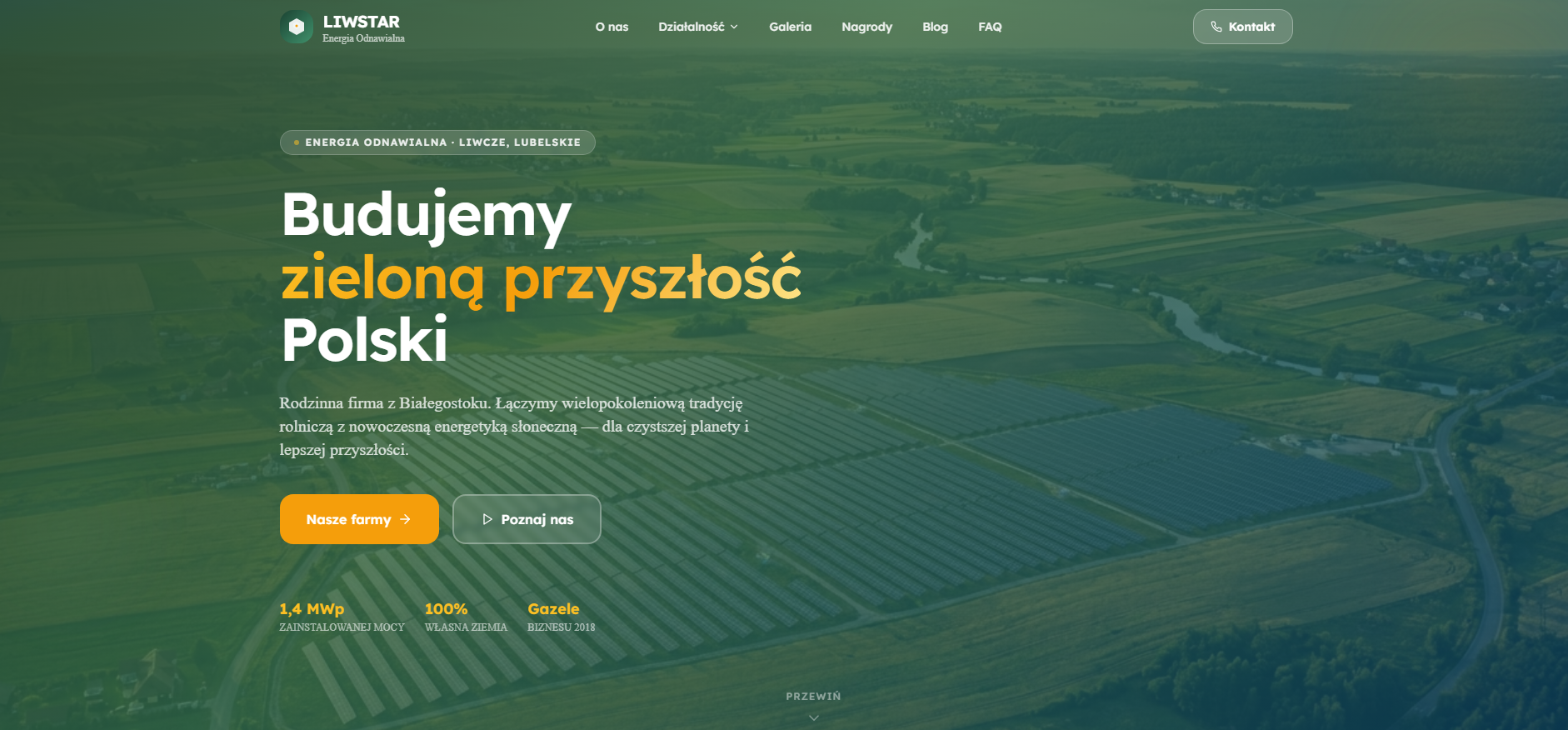Podgląd projektu liwstar.eu